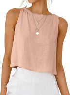 Elegant sleeveless linen dress perfect for luxurious summer style and breathable comfort