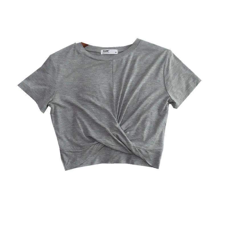 Pair of ankle socks from Style Point BD featuring a knotted, loose-fitting sporty casual T-shirt design.