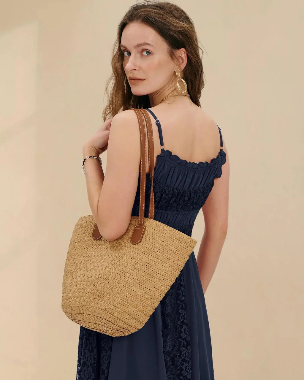 Gacaky Summer Dress for Women Casual Lace Floral Embroidered Bohemian Maxi Dress Flowy A Line Beach Long Dresses.