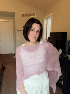 LOMON Womens Sheer Poncho Shrug Bolero Lightweight Knit Crochet Shrug Mesh Cover Up Summer 2026.