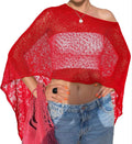 LOMON Womens Sheer Poncho Shrug Bolero Lightweight Knit Crochet Shrug Mesh Cover Up Summer 2026.