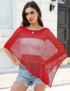 Prime Parcel women's sheer knit crochet shrug bolero, lightweight mesh cover-up for summer, stylish and breezy women's summer fashion