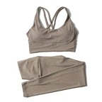 Women's high-waist seamless yoga set with breathable sports bra and leggings by Style Point BD, perfect for gym and active wear.