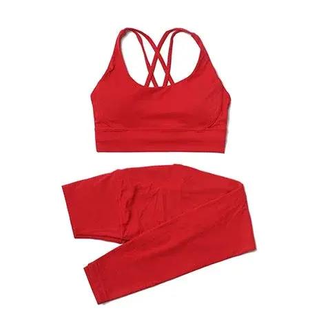 Women's high-waist seamless yoga set with breathable sports bra and leggings from Style Point BD, ideal for gym and active wear.